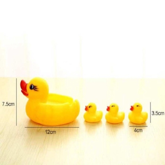 Vịt Thả Bồn Tắm 1 Mẹ 3 Con Kêu Chip Chip