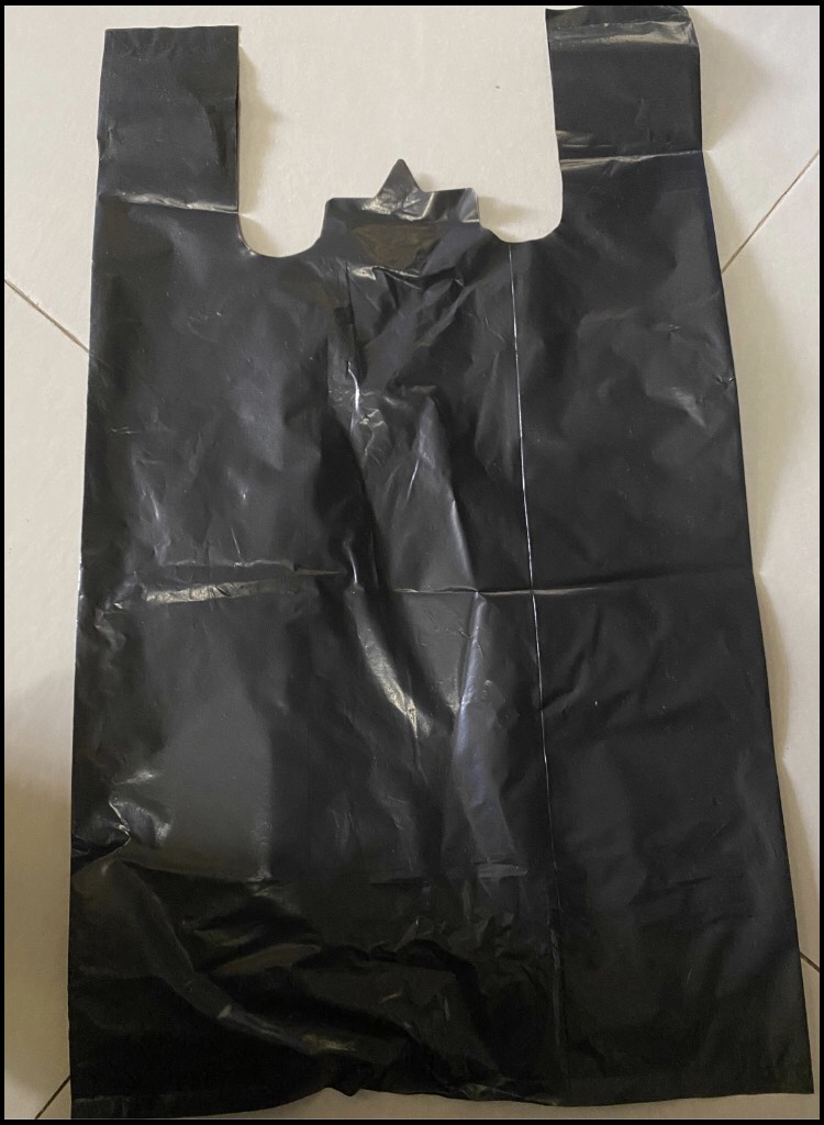 Set 1kg túi đựng đồ/rác bóng đen có quai