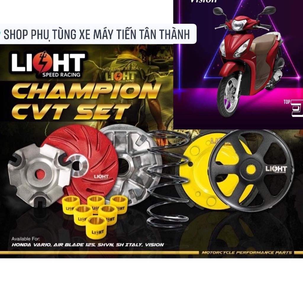 Combo nồi xe tay ga LIGHT SPEED v3 AB 110 / CLICK 110 / VISION 2021 / SCOOPY CÁC ĐỜI