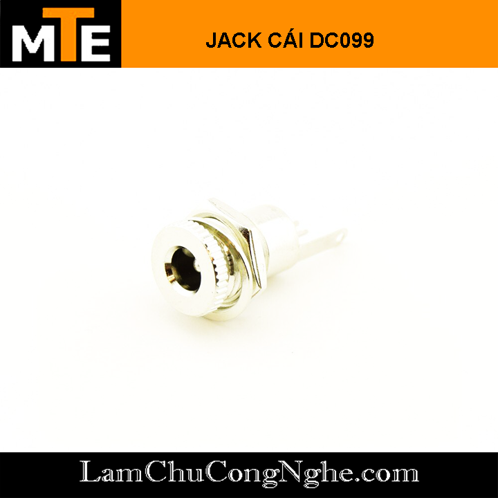 Jack nguồn DC 5.5x2.1 Cái Jack DC cái tròn DC-099