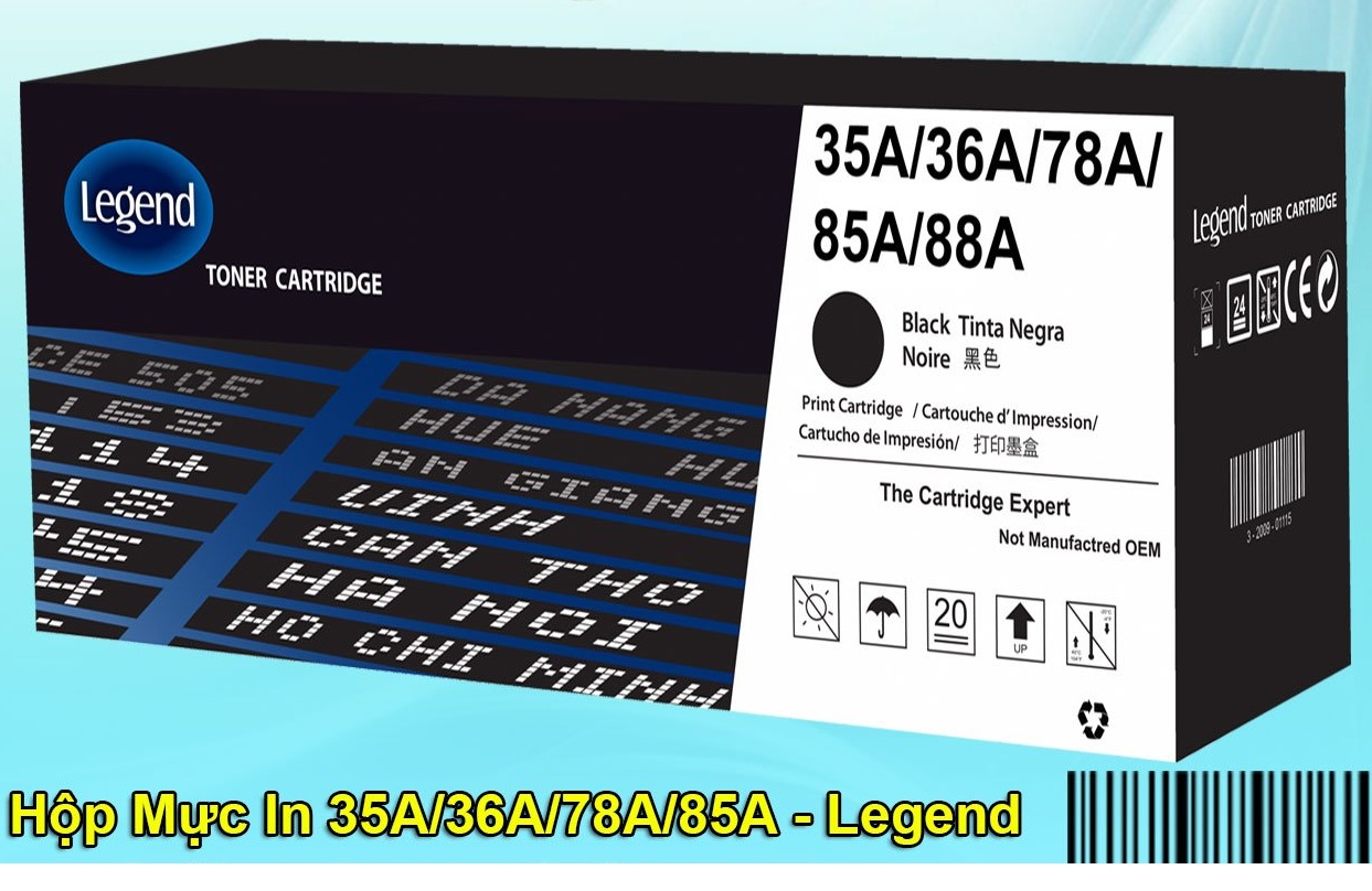 Hộp Mực 85A 35A Canon 6000 6030w 6030 3050 6018 F166400 312-325 MF 3010 HP P1102 M1136 M1130 M1132mf  M1212nf  M1139 -Có Lỗ Đổ Mực