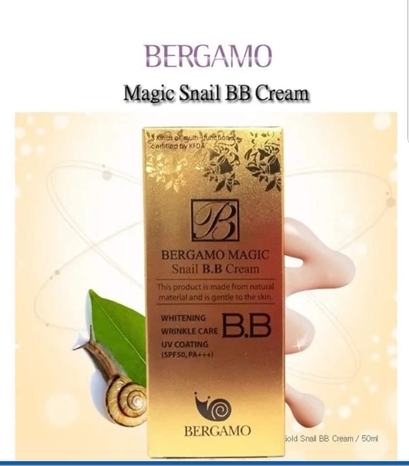 Kem nền chống nắng BERGAMO MAGIC SNAIL BB CREAM
