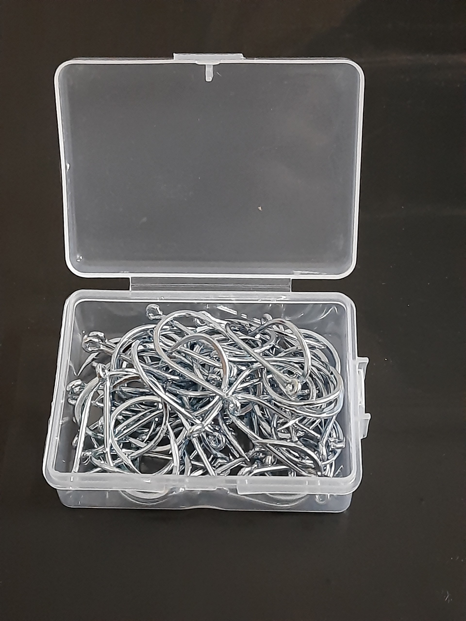 Hộp 100 Lưỡi Câu Cá cacbon Trắng ( Mã CB )