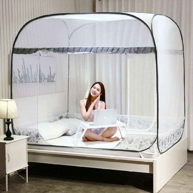 MÀN CHỤP TỰ BUNG 2M2 X2M VIỆT NAM - Màn chụp tự bung đỉnh vuông có viền chân