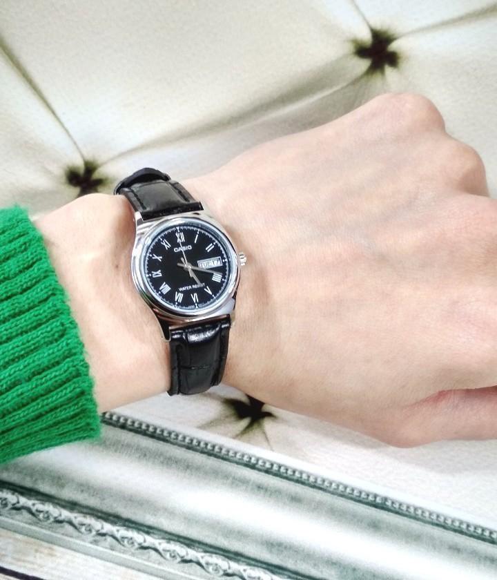 Đồng hồ nữ dây da Casio Anh Khuê LTP-V006L-1BUDF