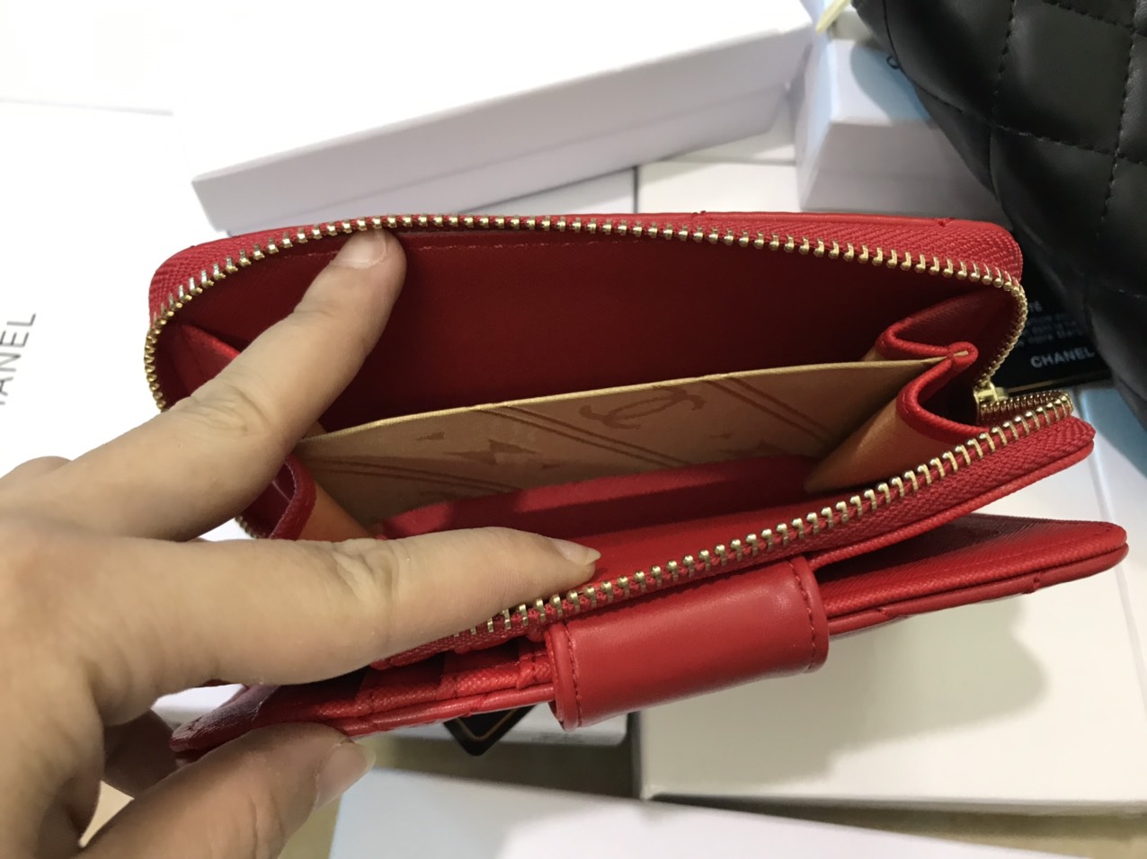 Ví nữ C-N trần trám hàng cao cấp full box