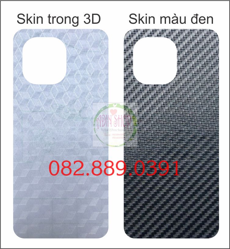 Miếng dán mặt lưng skin carbon Xiaomi Mi 11 / Mi 11 Pro