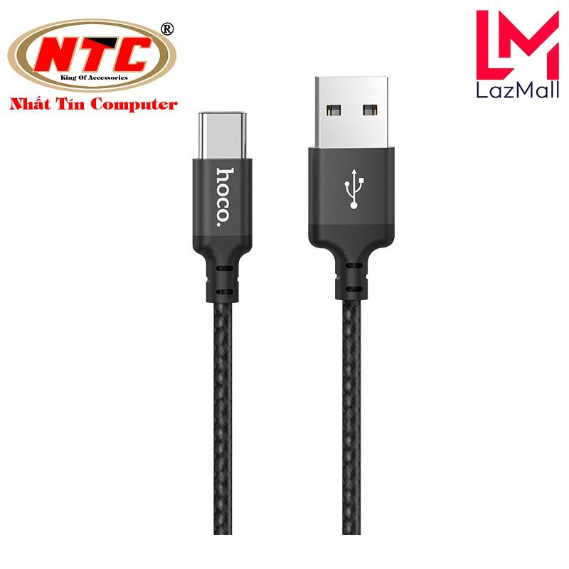 Cáp sạc dây dù Hoco X14 dài 2M cổng Type-C (Hỗ trợ sạc nhanh)