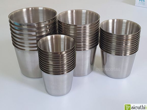 Ly làm đá inox, chung đá