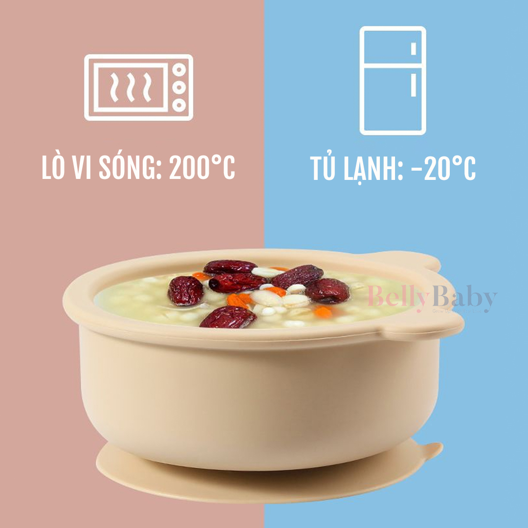 Bát ăn dặm Silicon, Bộ bát ăn dặm Belly Baby