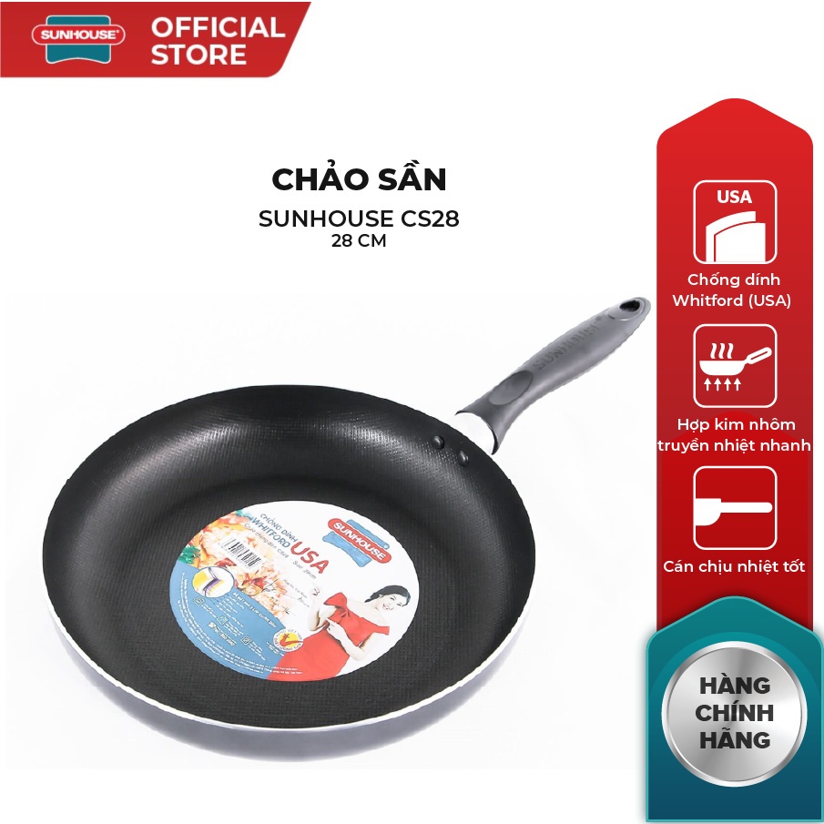 Chảo sần SUNHOUSE CS28 (đường kính 28cm)