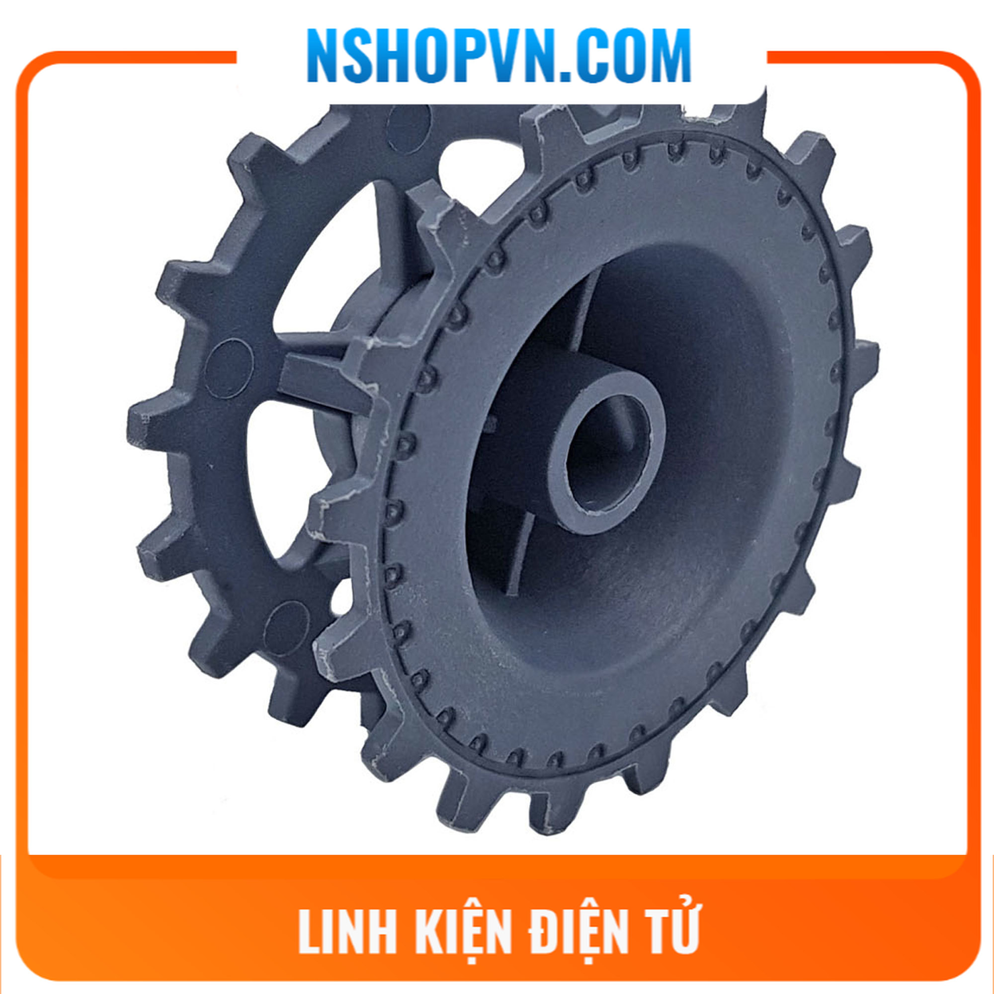 Bánh xe chịu lực, bánh thụ động xe tăng robot / Bánh lái, bánh chủ động xe tăng kim loại / Bánh lái, bánh chủ động xe tăng nhựa