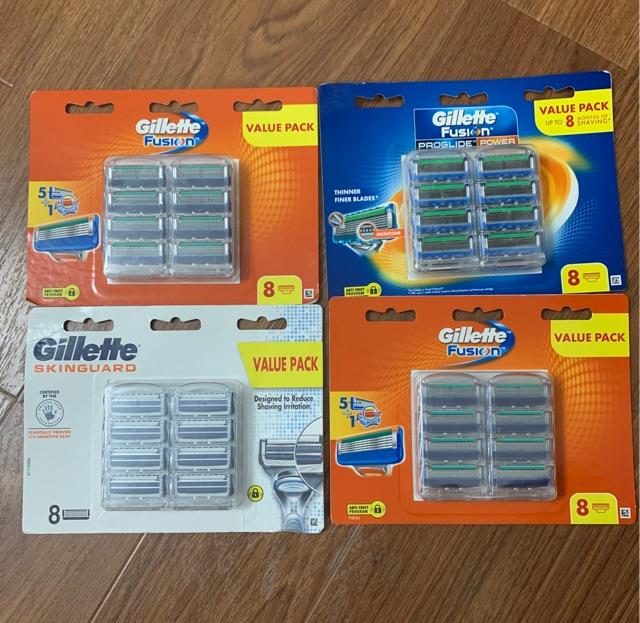 ▪✆ Lưỡi dao cạo râu Gillette 5 lưỡi Fusion/Proglide/Proshield