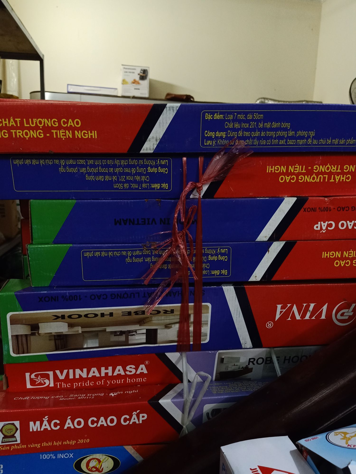 Mắc áo inox Vinahasa 7 móc ( đơn )