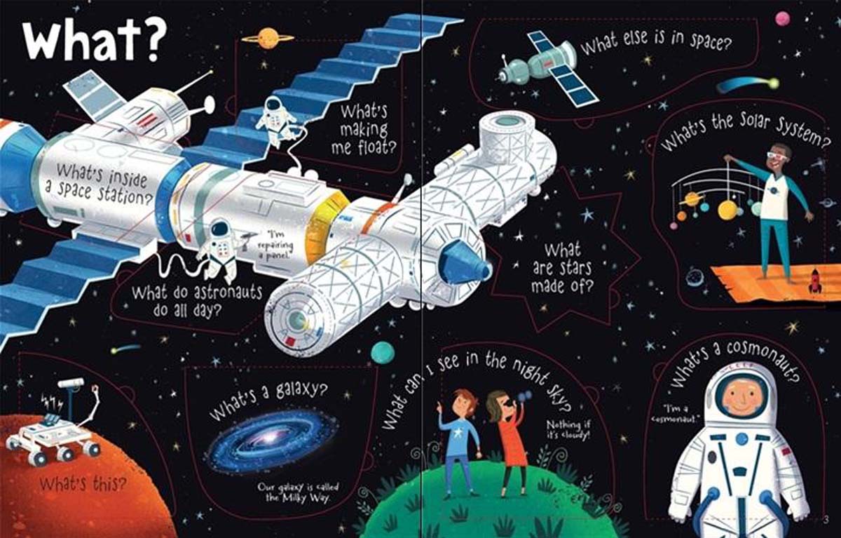 Lift-the-flap Questions and Answers about Space