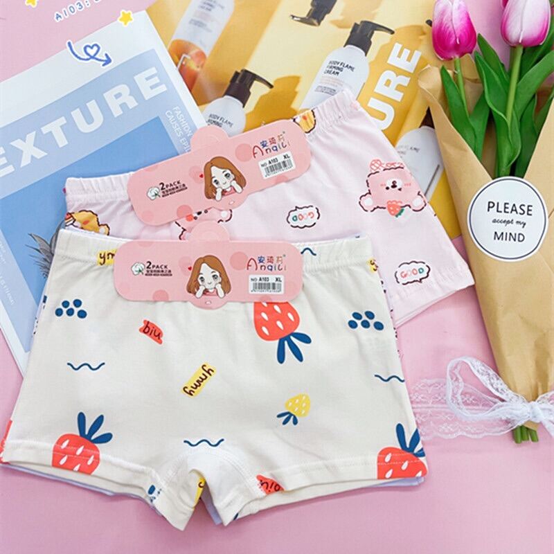 Set 2 quần chip đùi cho bé gái 10-40kg