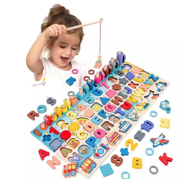 Đồ wooden toy 6 in 1