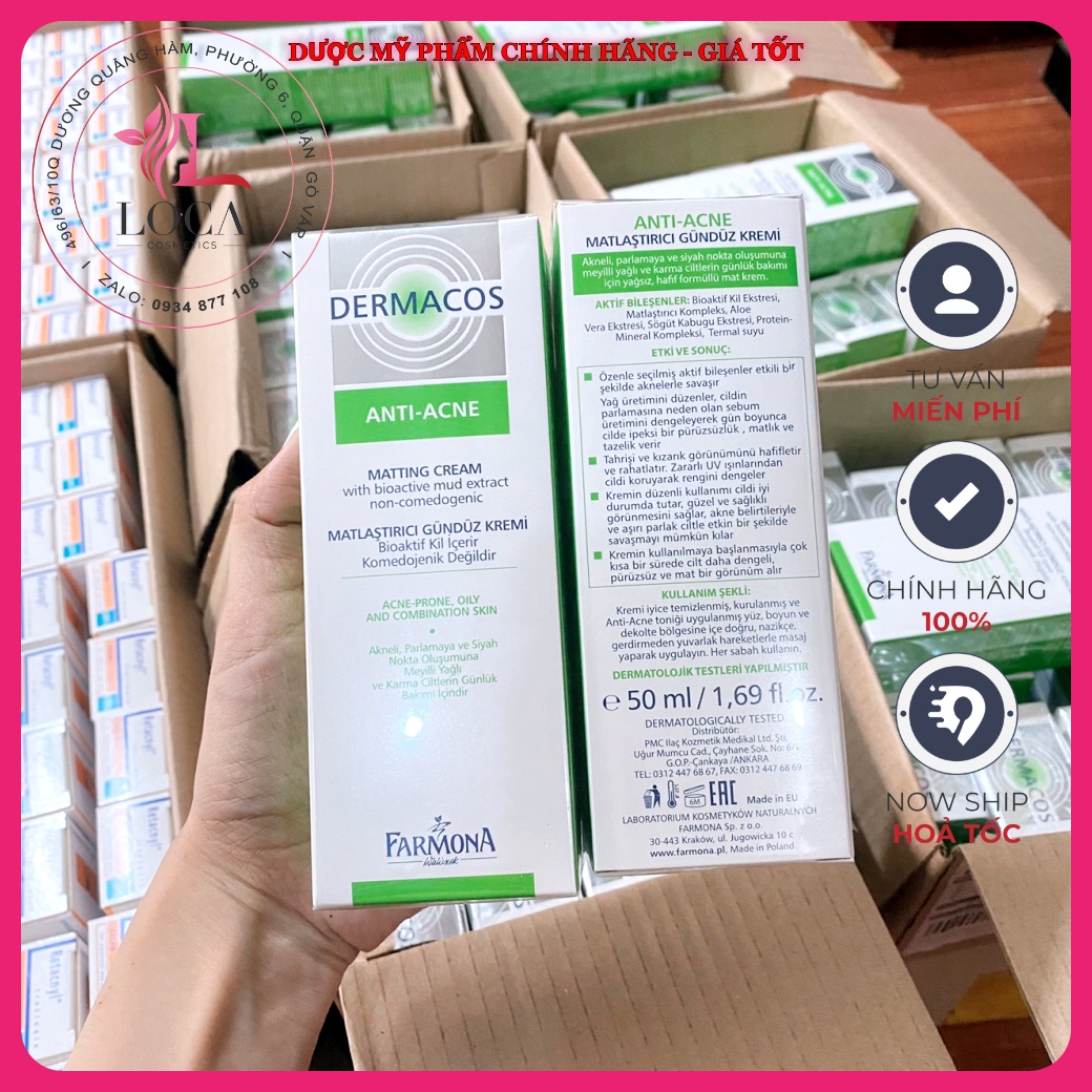 [HCM]Sữa Rửa Mặt Dermacos cho da dầu mụn 150ml