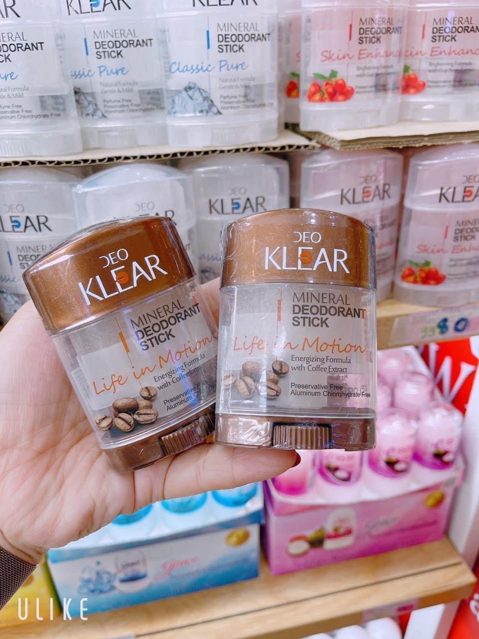 [CHÍNH HÃNG] Lăn Khử Mùi Đá Khoáng DEO KLEAR 70gr MINERAL DEODORANT STICK