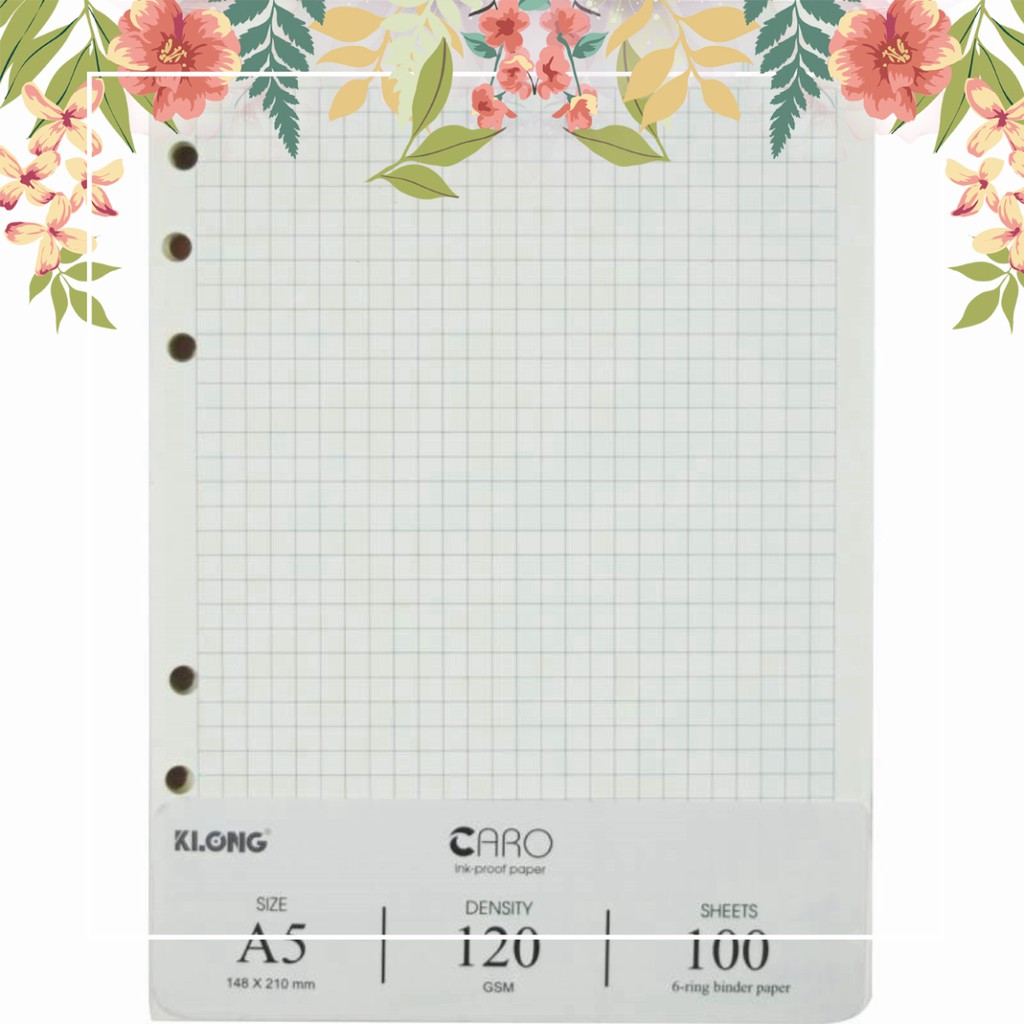 Ruột sổ còng giấy refill Caro A5 100 tờ; MS: 996 .