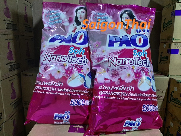 (STT) Bột giặt PAO 5 kg Thái Lan - Hồng