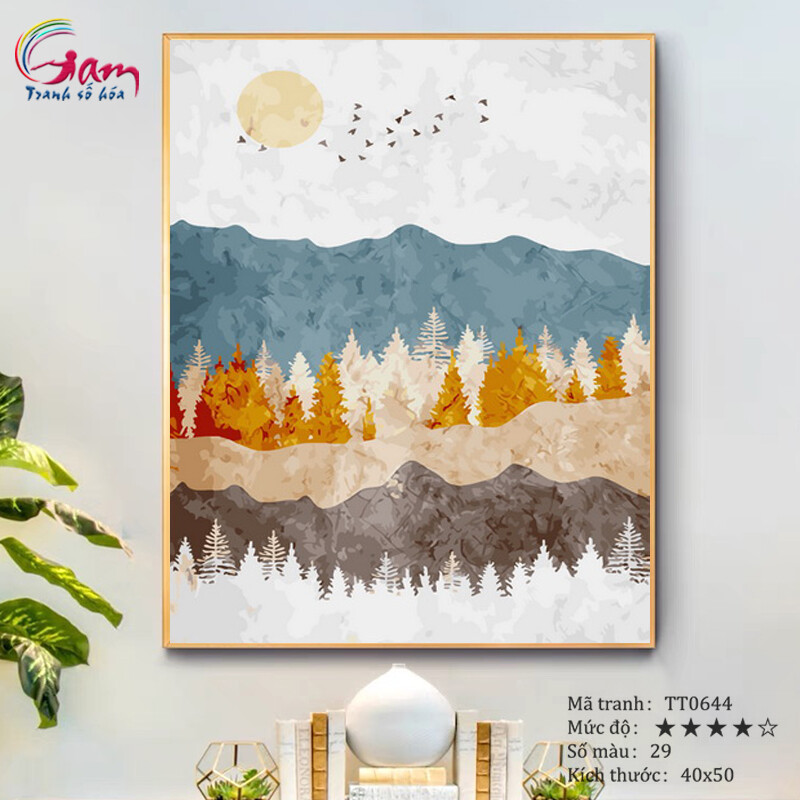 Paint by numbers kit with frame - No TT0644 Abstract Painting For Home Wall Decor, New Hobby And Gift