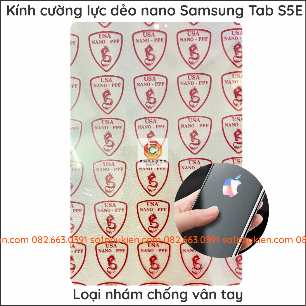 Dán cường lực nano dẻo máy tính bảng samsung galaxy tab s5e t725 /tab s6 t865