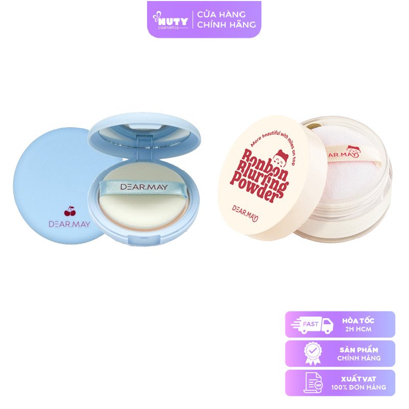 Phấn Phủ Kiềm Dầu Dear May Bonbon Blurring Powder, California Cherry (5g/12g)