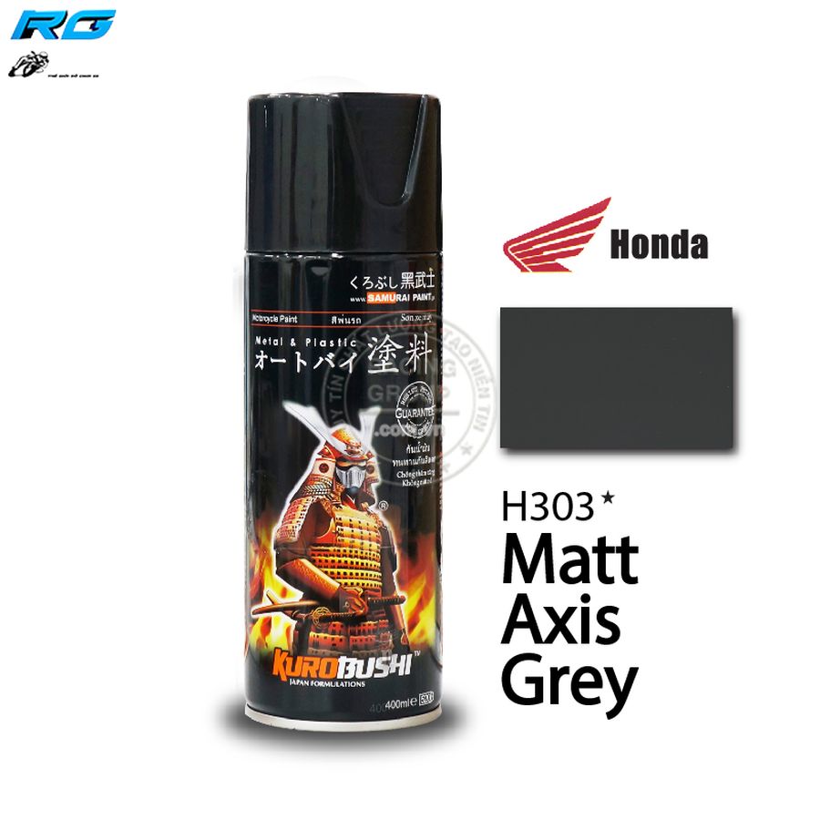 Sơn Xịt Samurai Màu Xám Mờ Honda - Mã H303