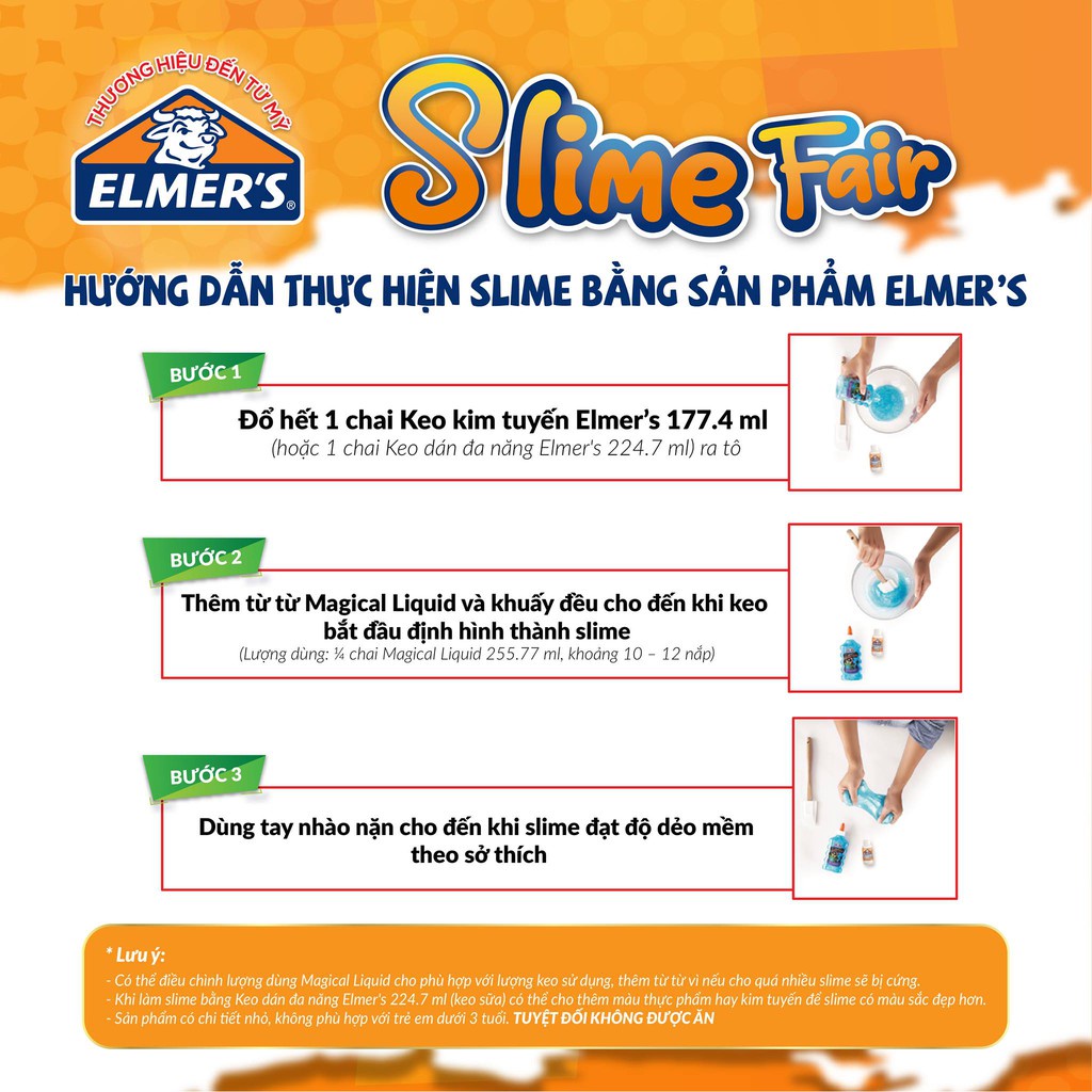 Bộ kit Slime sắc màu sáng tạo Elmers