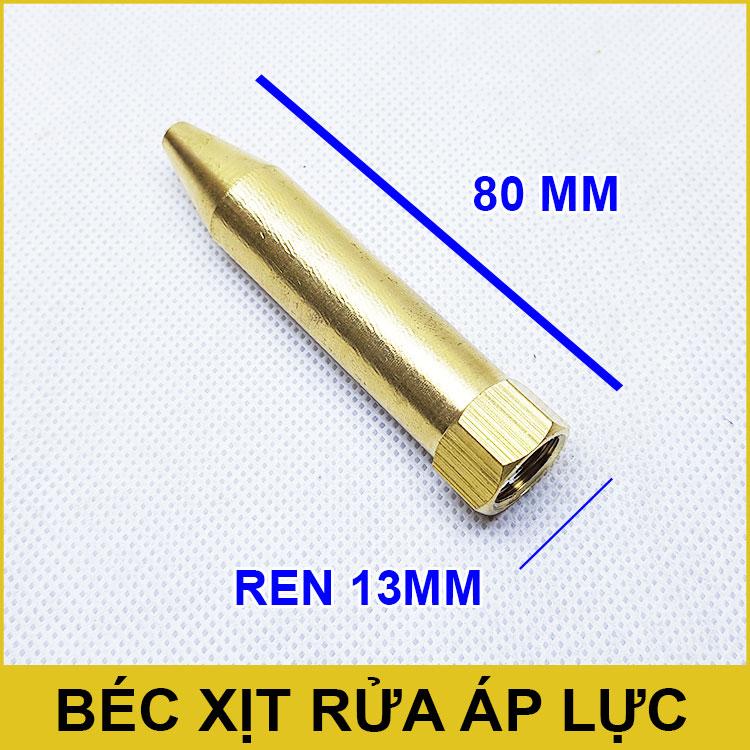 Béc xịt rửa áp lực cao 80mm nối ống 12mm