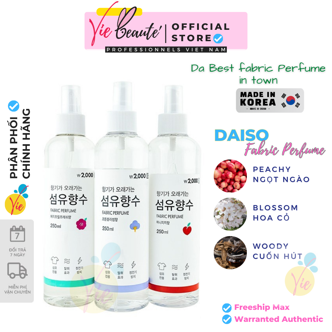 Xịt Thơm Quần Áo Hàn Quốc Quốc Dân Fabric Perfume Hàng Chính Hãng 250ml