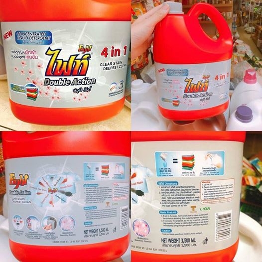 [HCM]NƯỚC GIẶT FIGHT 3500ML THÁI LAN