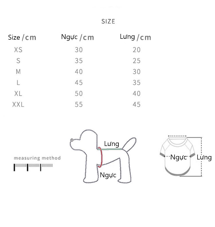 Áo 2 dây dành cho chó mèo dưới 15kg
