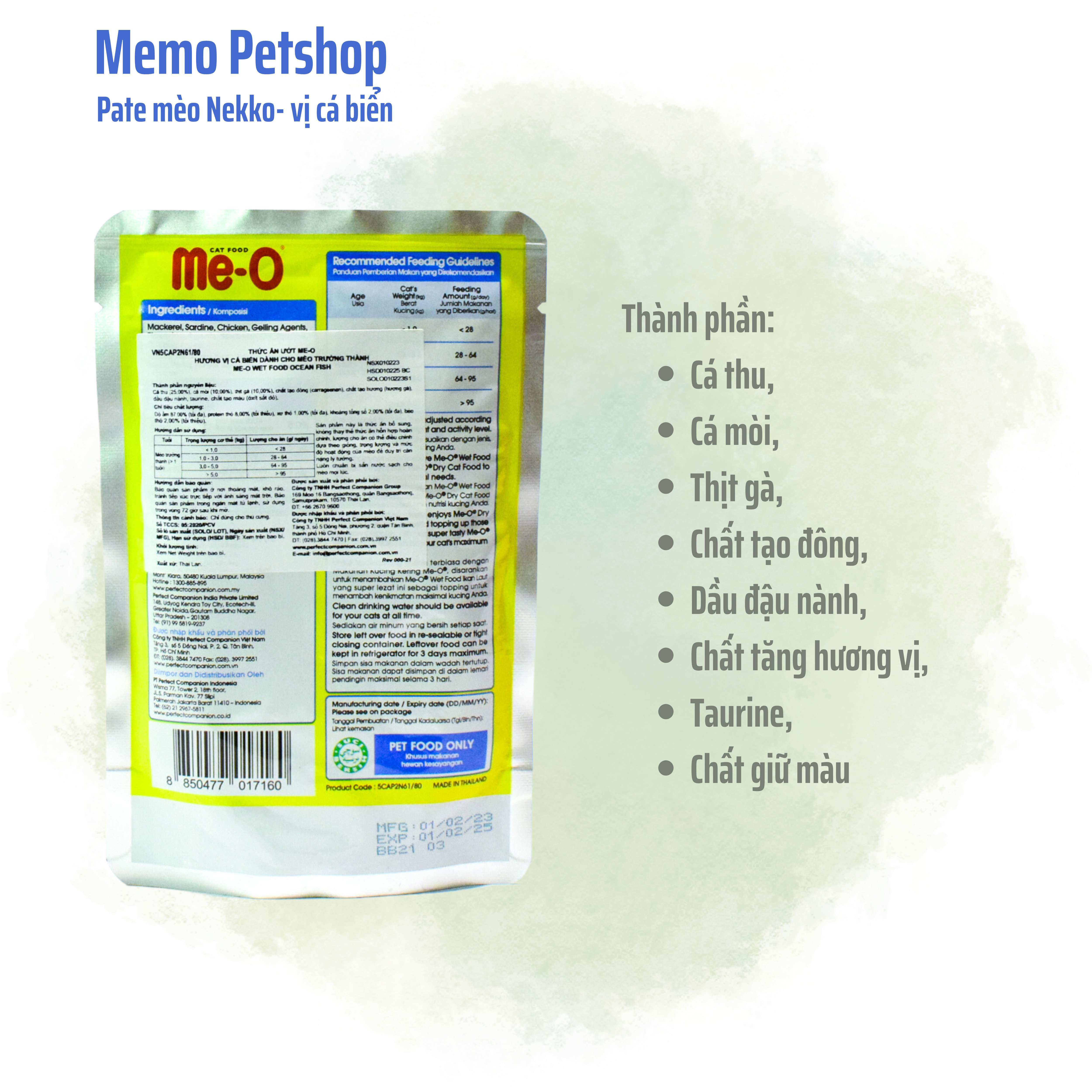 Pate Me-O Ocean Fish - 80g
