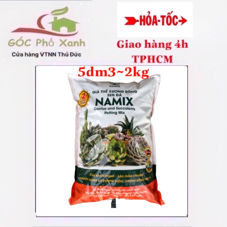 Đất trồng xương rồng sen đá Namix 5dm3