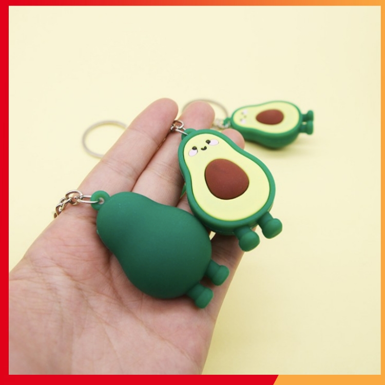 MÓC KHÓA TRÁI BƠ ĐÁNG YÊU AVOCADO 3D