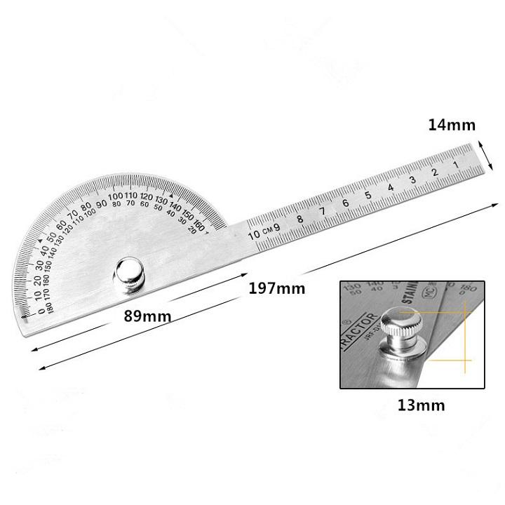 THƯỚC ĐO GÓC BẰNG THÉP - 000327