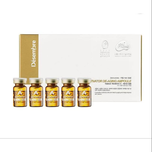 Tế bào gốc trẻ hóa da Désembre Activator De – Aging Micro Ampoule ( hộp 10 lọ )