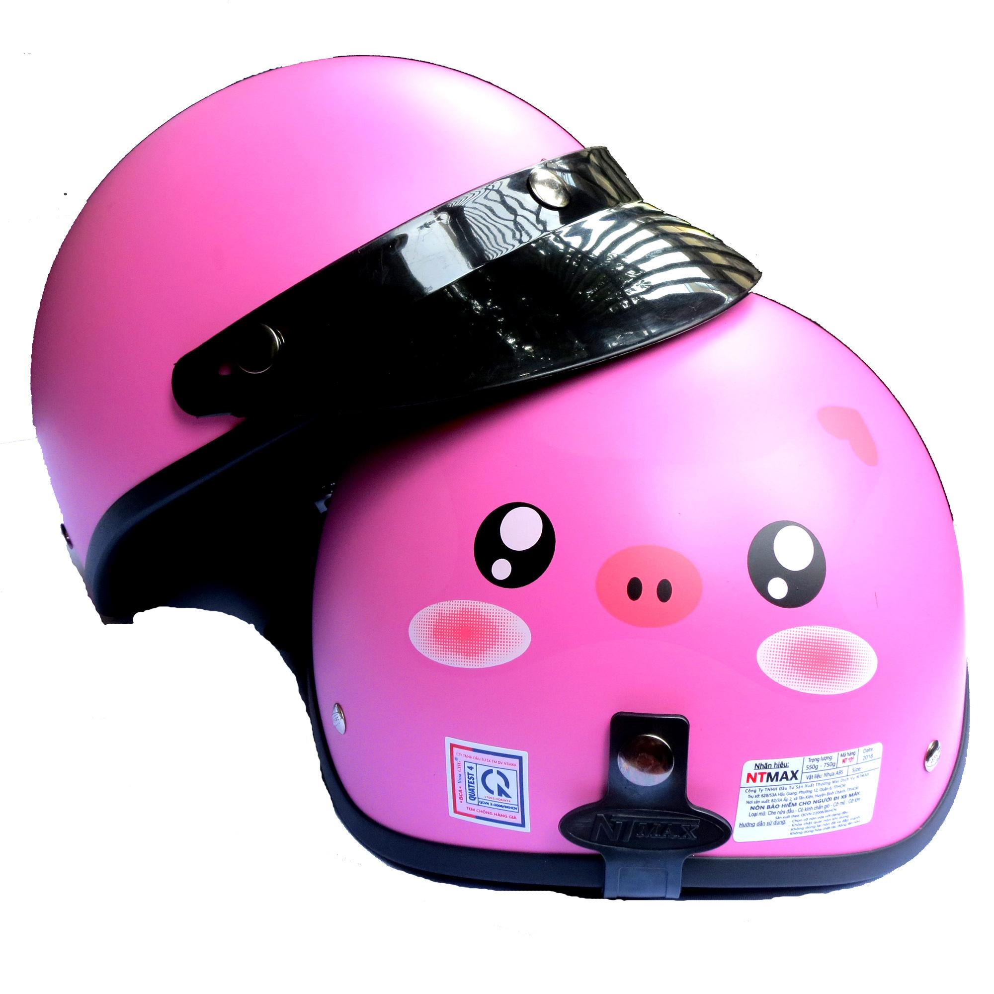 Mũ bảo hiểm NTMAX 1/2 heo cute cực xinh