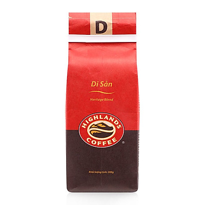 Cafe rang xay nguyên chất Highlands Coffee 200gr