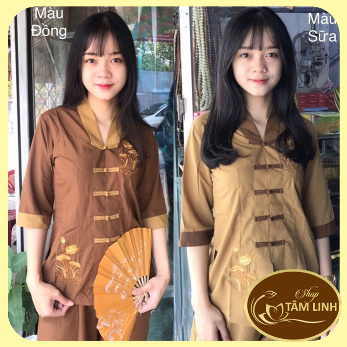 Đồ Lam Đi Chùa _ Mẫu La Hán Phối Nữ
