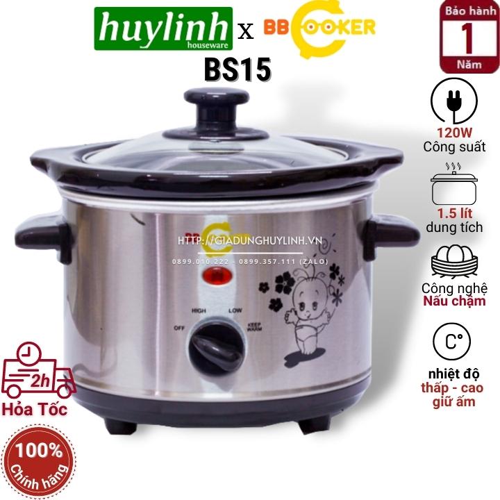 Nồi nấu cháo chậm BBcooker BS15 - 1.5 lít