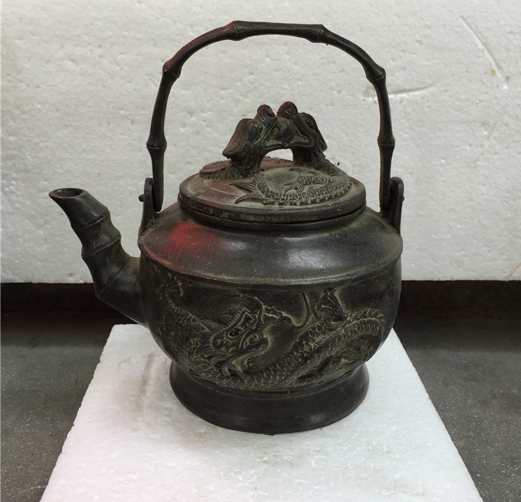 Ấm Pha Trà Cổ Bằng Đồng Thau mã MT02
