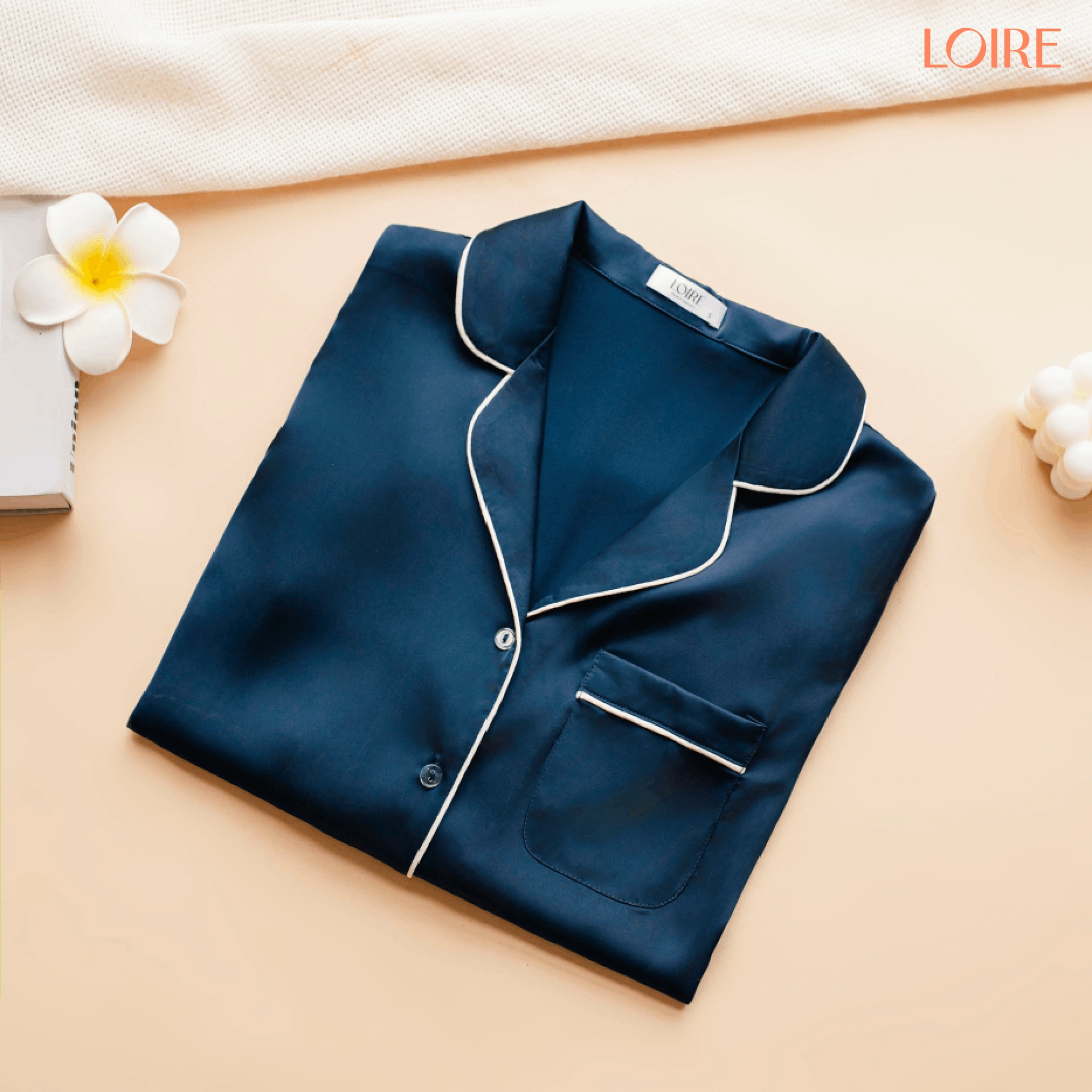 Bộ Đồ Ngủ Lụa Basic Dáng Dài Thoải Mái Loirechic PDD06