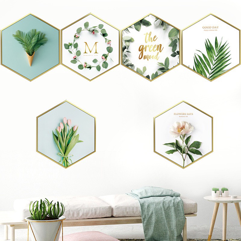 Decal dán tường [Bộ sưu tập các mẫu hoa lá,động vật] BS282