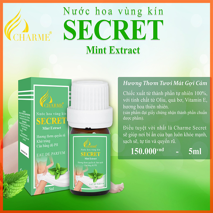 Nước hoa vùng kín char.me magic 5ml ( mẫu mới )