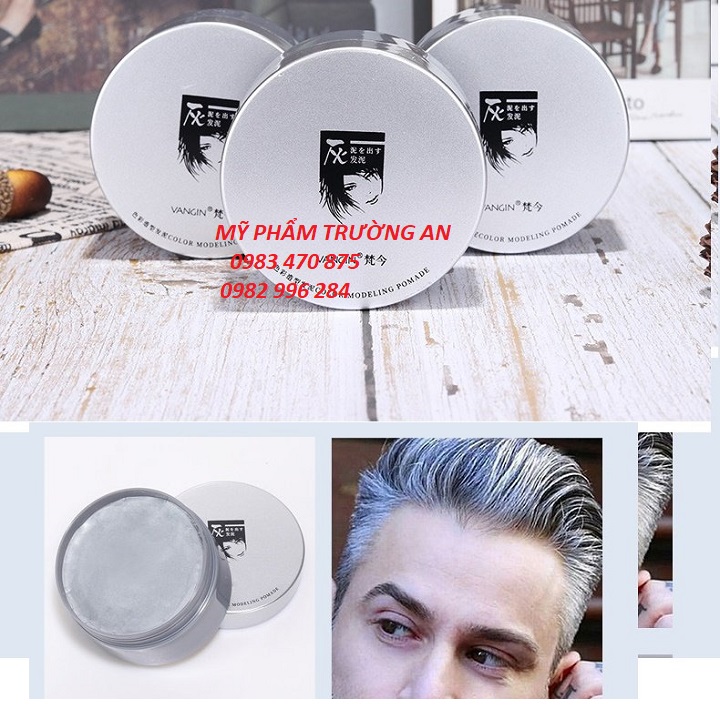 Sáp vuốt tóc màu xám tạm thời đổi màu tóc đẹp