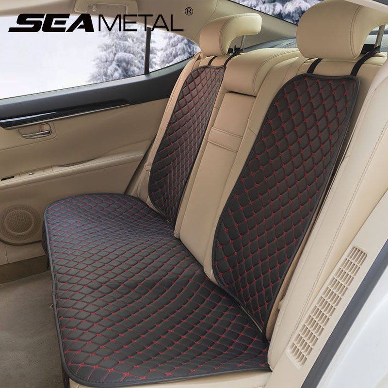 Ghế Ngồi Xe Hơi PU Leather Thoáng Khí Chống Trượt Đệm Trước Và Sau Ghế Ngồi Ô Tô Bảo Vệ