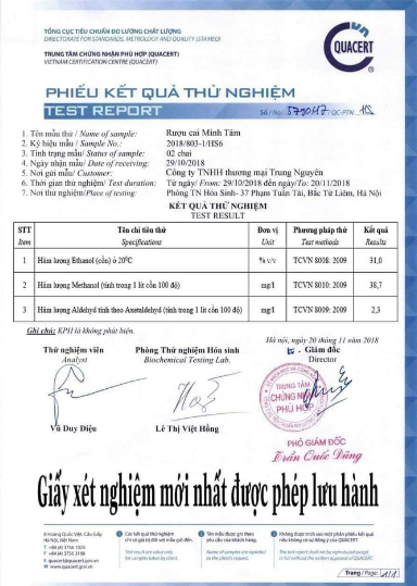 Cai  ruou bia Minh Tâm